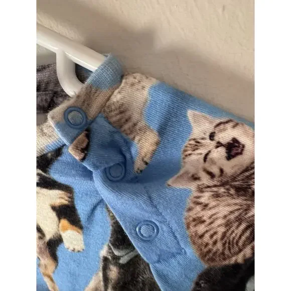 Molo Fairfax Romper Joy Of Music Cat Print Blue Baby Sz 3-6 Months $87 - Picture 8 of 11